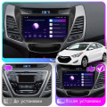 Штатная магнитола Lesko для Hyundai Elantra V (MD) Рестайлинг 2013-2016 экран 9" 2/32Gb Wi-Fi GPS Base