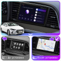 Штатная магнитола Lesko для Hyundai Elantra VI (AD) 2015-2019 экран 9" 2/32Gb CarPlay 4G Wi-Fi GPS Prime