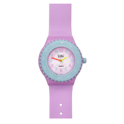 Дитячий годинник Better 004 Purple-Blue-White з кварцовим механізмом та силіконовим ремінцем