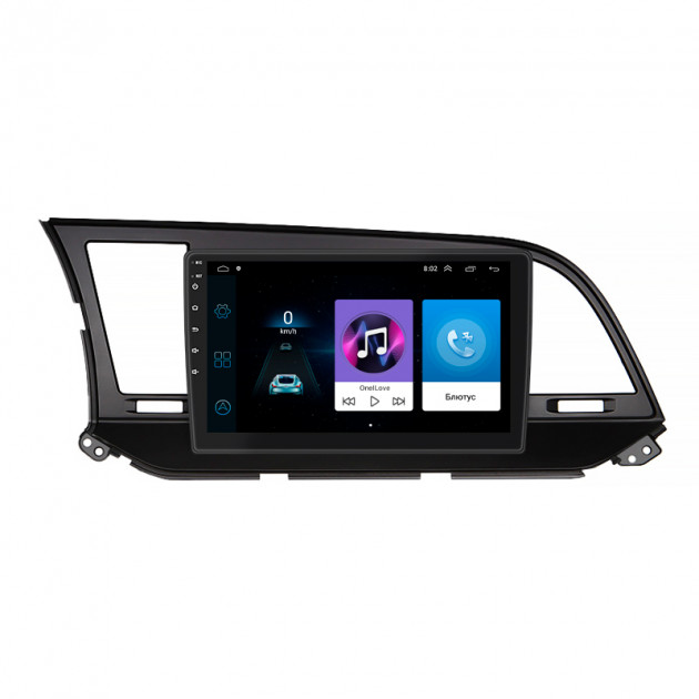 Штатная магнитола Lesko для Hyundai Elantra VI (AD) Рестайлинг 2018-2020 экран 9" 1/16Gb Wi-Fi GPS Base