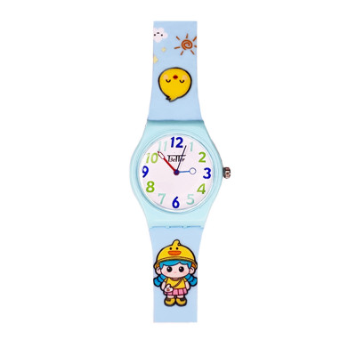 Дитячий наручний годинник Better 012 Chick Light Blue-White у стилі Casual з блакитним силіконовим ремінцем