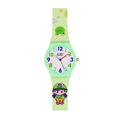 Дитячий годинник Better 012 Frog Light Green-White салатовий кварцовий зі стрілками