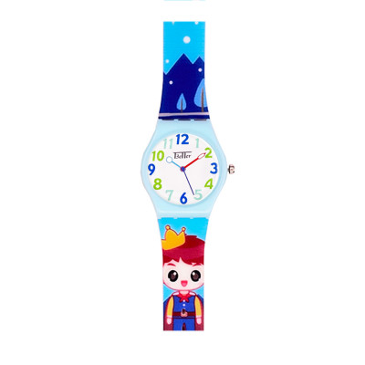 Дитячий годинник Better 012 Prince Light Blue-White з силіконовим ремінцем та кварцовим механізмом
