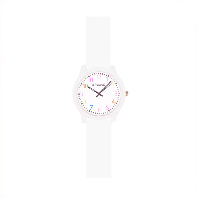 Дитячий годинник Better Keymax White кварцовий у білому кольорі з силіконовим ремінцем (1184-0135)