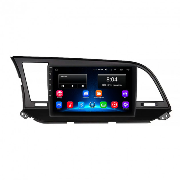 Штатная магнитола Lesko для Hyundai Elantra VI (AD) Рестайлинг 2018-2020 экран 9" 2/32Gb Wi-Fi GPS Base