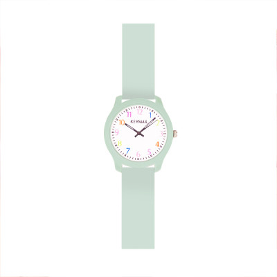 Дитячий годинник Better Keymax Green 1184-0141, кварцовий зі стрілочним циферблатом та м'ятним ремінцем