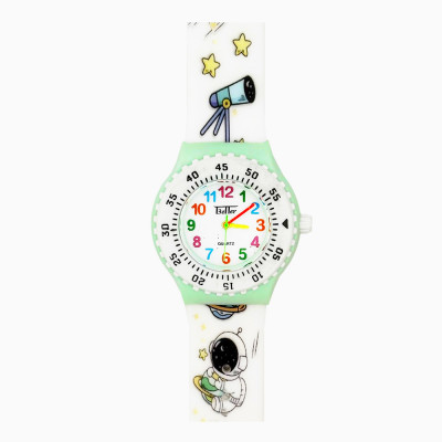 Дитячий годинник Better 010 Space Green-White у космічному дизайні, SKU 1184-0148