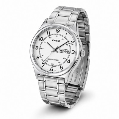 Чоловічий годинник Casio MTP-V006D-7B2 — класична модель на металевому браслеті з датою