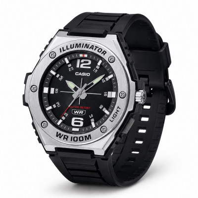 Чоловічий годинник Casio MWA-100H-1A — Спортивна модель 10 ATM з люмінесцентним покриттям