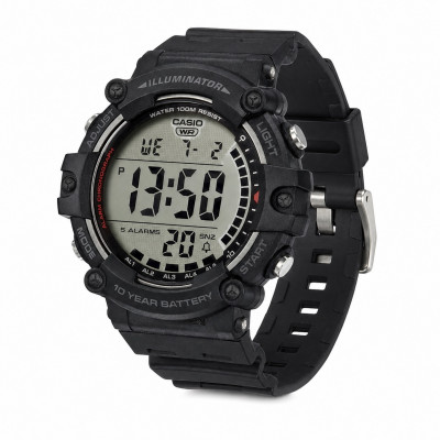 Чоловічий годинник Casio AE-1500WH-1A з електронним циферблатом та водозахистом 10 ATM