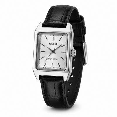 Жіночий годинник Casio LTP-V007L-7E1 у класичному стилі з кварцовим механізмом та шкіряним ремінцем