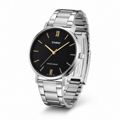 Жіночий годинник Casio LTP-VT01D-1B – Класична модель з мінеральним склом та сріблястим браслетом