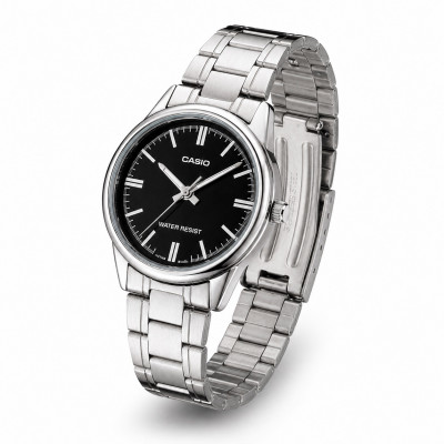 Жіночий годинник Casio LTP-V005D-1A у класичному стилі, японський кварцовий механізм та сталевий браслет