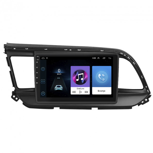 Штатная магнитола Lesko для Hyundai Elantra VI (AD) Рестайлинг ver 2 2018-2020 экран 9" 1/16Gb Wi-Fi GPS Base