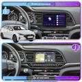 Штатная магнитола Lesko для Hyundai Elantra VI (AD) Рестайлинг ver 2 2018-2020 экран 9" 1/16Gb Wi-Fi GPS Base