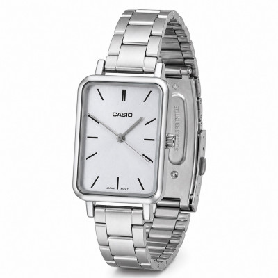 Жіночий годинник Casio LTP-V009D-2E — Класична модель з синім циферблатом та мінеральним склом