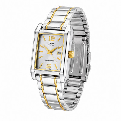 Жіночий годинник Casio LTP-1235SG-7A класичний сріблястий з золотистими елементами