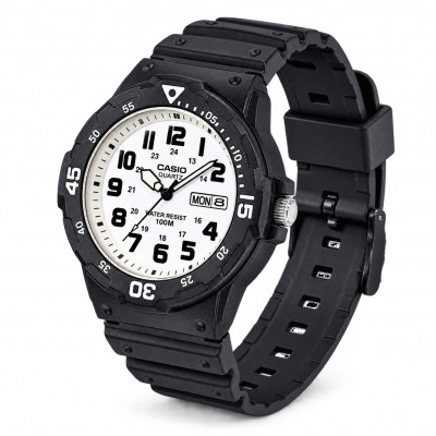 Чоловічий годинник Casio MRW-200H-7B — Спортивна модель 10 ATM з індикацією дня тижня та дати