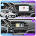 Штатная магнитола Lesko для Hyundai Elantra VI (AD) Рестайлинг ver 2 2018-2020 экран 9" 4/64 QLED CarPlay 4G Wi-Fi GPS 360 Prime