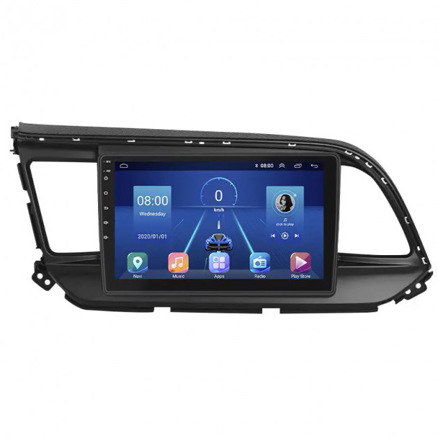 Штатная магнитола Lesko для Hyundai Elantra VI (AD) Рестайлинг ver 2 2018-2020 экран 9" 4/64Gb 4G Wi-Fi GPS Top