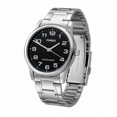 Чоловічий годинник Casio MTP-V001D-1B – Класична модель з мінеральним склом та сталевим браслетом
