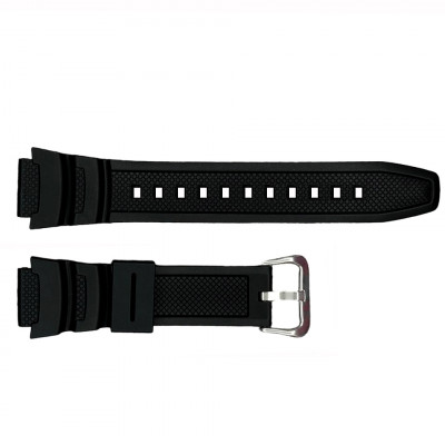 Ремінець для годинника Skmei 1496BK Black чорний силіконовий змінний браслет 1051-1382