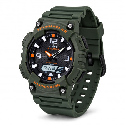 Чоловічий годинник Casio AQ-S810W-3A — спортивна модель з сонячною батареєю та захистом 10 ATM