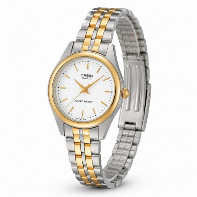 Жіночий годинник Casio LTP-1129G-7A Класичний стиль з мінеральним склом та водозахистом 5 ATM
