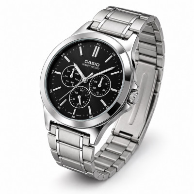 Чоловічий годинник Casio MTP-V300D-1A у класичному стилі з багатофункціональним циферблатом