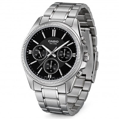 Чоловічий годинник Casio MTP-1375D-1A у класичному стилі з нержавіючої сталі