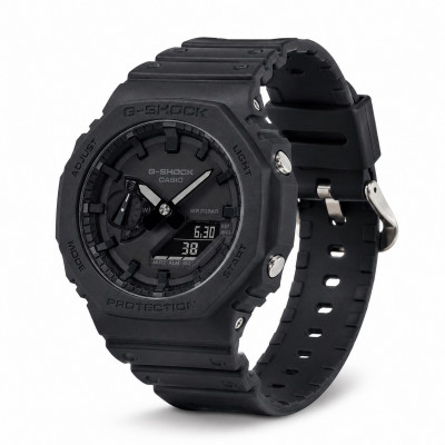 Чоловічий годинник Casio G-SHOCK GA-2100-1A1 Carbon Core Guard, водонепроникність 20 ATM