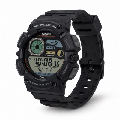 Чоловічий годинник Casio WS-1500H-1A — Спортивна модель 10 ATM з електронним циферблатом та підсвічуванням