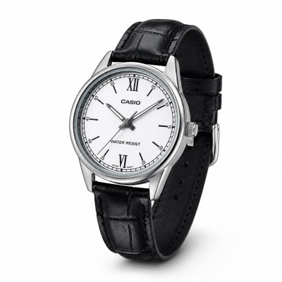Жіночий годинник Casio LTP-V005L-7B2 Classic з мінеральним склом та шкіряним ремінцем