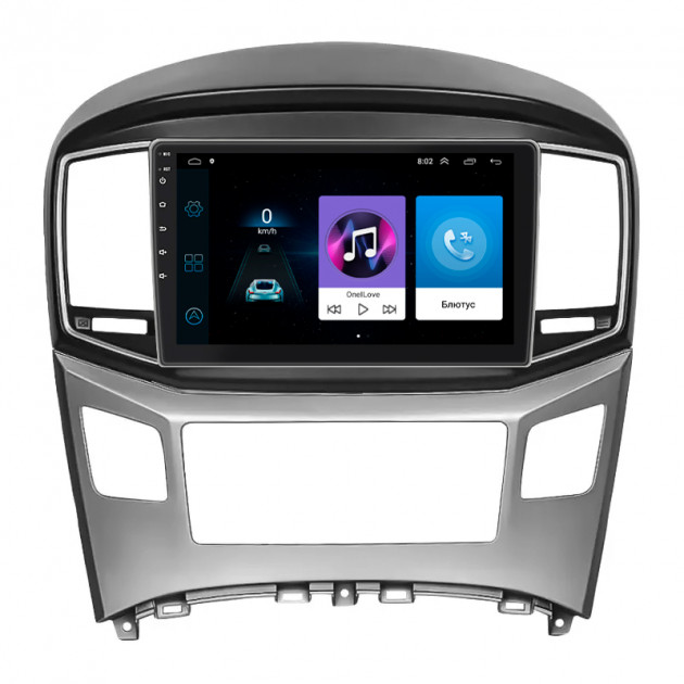 Штатная магнитола Lesko для Hyundai Grand Starex I Рестайлинг 2 2017-2021 экран 9" 1/16Gb Wi-Fi GPS Base
