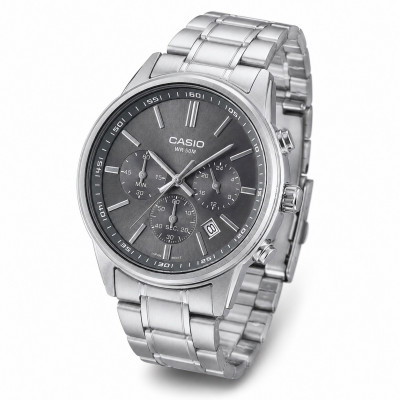 Чоловічий годинник Casio MTP-E515D-8A з нержавіючої сталі, класичний кварцовий браслет