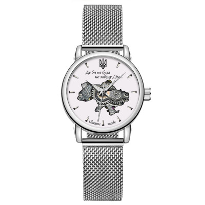 Жіночий механічний годинник Awarder 028-3D Silver-White Де би не була зі сталевим браслетом