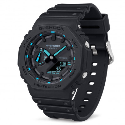 Чоловічий годинник Casio G-SHOCK GA-2100-1A2 Carbon Core Guard з водозахистом 20 ATM