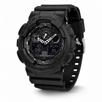 Чоловічий годинник Casio G-SHOCK GA-100-1A1 – протиударний спортивний годинник з водозахистом 20 ATM