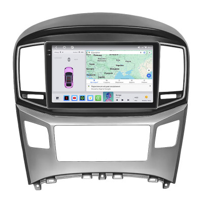 Штатная магнитола Lesko для Hyundai Grand Starex I Рестайлинг 2015-2018 экран 9" 4/64 QLED CarPlay 4G Wi-Fi GPS 360 Prime