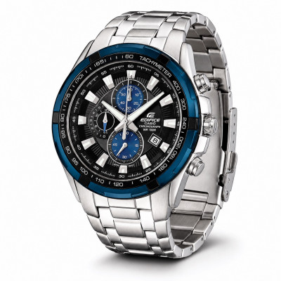 Чоловічий годинник Casio Edifice EF-539D-1A2 з хронографом та сталевим браслетом