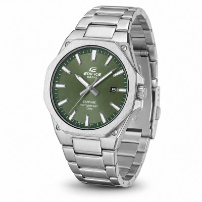 Чоловічий годинник Casio Edifice EFR-S108D-3A з сапфіровим склом та зеленим циферблатом