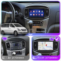 Штатная магнитола Lesko для Hyundai Grand Starex I Рестайлинг 2015-2018 экран 9" 4/64Gb 4G Wi-Fi GPS Top