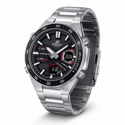 Чоловічий годинник Casio Edifice EFV-C110D-1A4 зі стрілково-електронним циферблатом та захистом 10 ATM