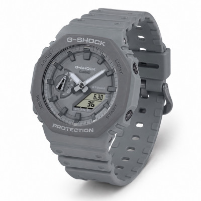 Чоловічий годинник Casio G-SHOCK GA-2110ET-8A сірий протиударний з водозахистом 20 ATM