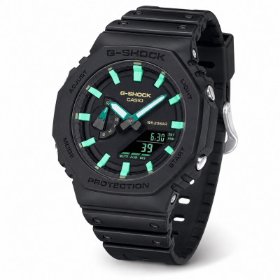 Чоловічий годинник Casio G-SHOCK GA-2100RC-1A — Спортивний карбоновий корпус та водозахист 20 ATM