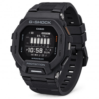 Чоловічий годинник Casio G-SHOCK GBD-200-1 з крокоміром, Bluetooth та захистом 20 ATM