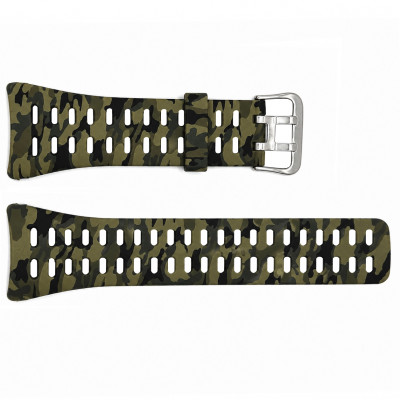 Ремінець для годинника Skmei 1655 Camo Green-Black, камуфляжний силіконовий браслет Skmei accessories