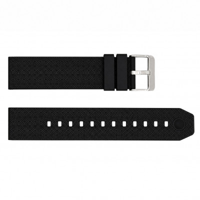 Ремінець для годинника Skmei 1206 Black-White 22 мм (1051-1699) силіконовий чорно-білий