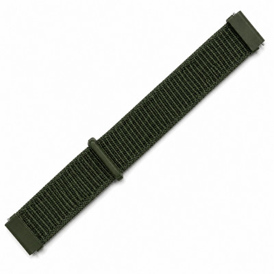 Ремінець для годинника Skmei 2498 Army Green-Black 22 мм силіконовий спортивний (1051-1700)