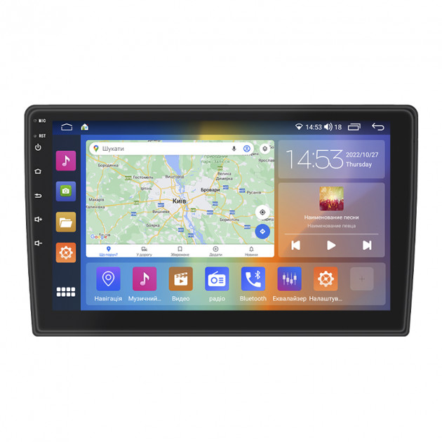 Штатная магнитола Lesko для Hyundai Grandeur IV Рестайлинг 2009-2011 экран 9" 2/32Gb CarPlay 4G Wi-Fi GPS Prime